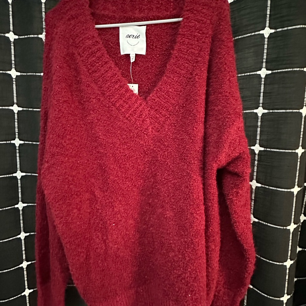 Aerie Women's Burgandy Boulce Sweater